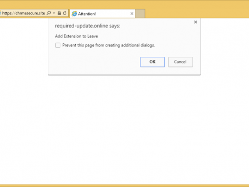 Rimuovere Chrmesecure.site/smash