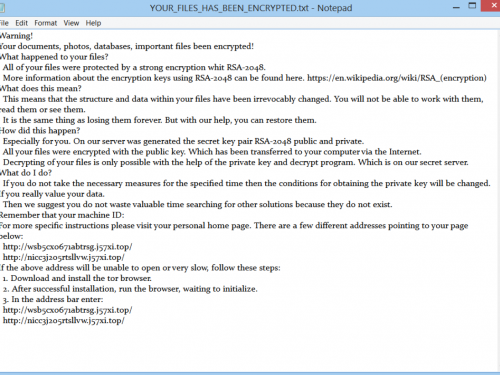 Eliminar Erebus ransomware