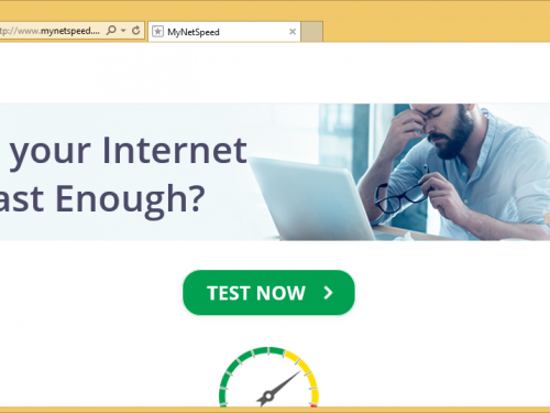 Rimuovere MyNetSpeed.co