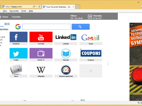 Zlappy.com rimozione