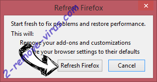StartPageing123.com Firefox reset confirm