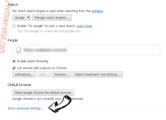 Search.tapufind.com Chrome settings more