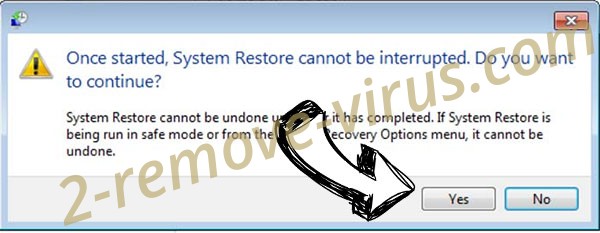 Tutu Ransomware removal - restore message