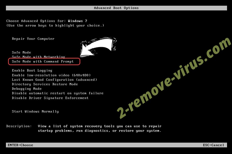 Windows boot menu - command prompt