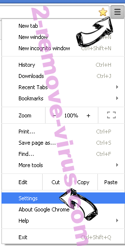 Greatzip.com Chrome menu