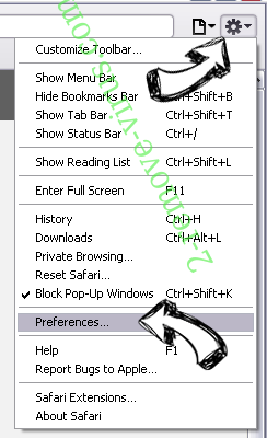fanli90.cn Virus Safari menu