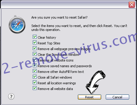 Greatzip.com Safari reset