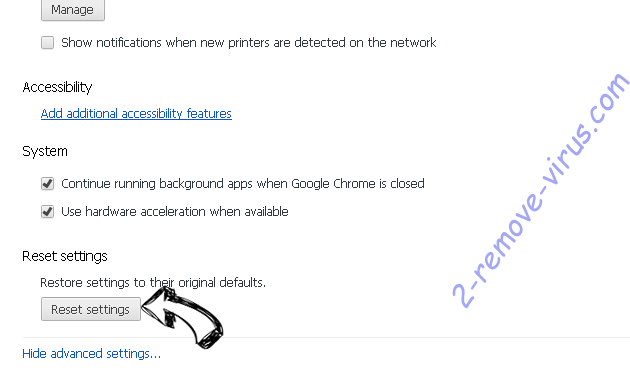 ChannelRecord adware Chrome advanced menu