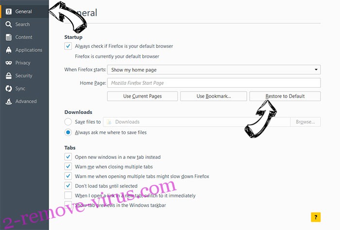 PDF Convert Tools Toolbar Firefox reset confirm