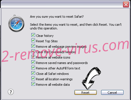 Seek123.net Safari reset