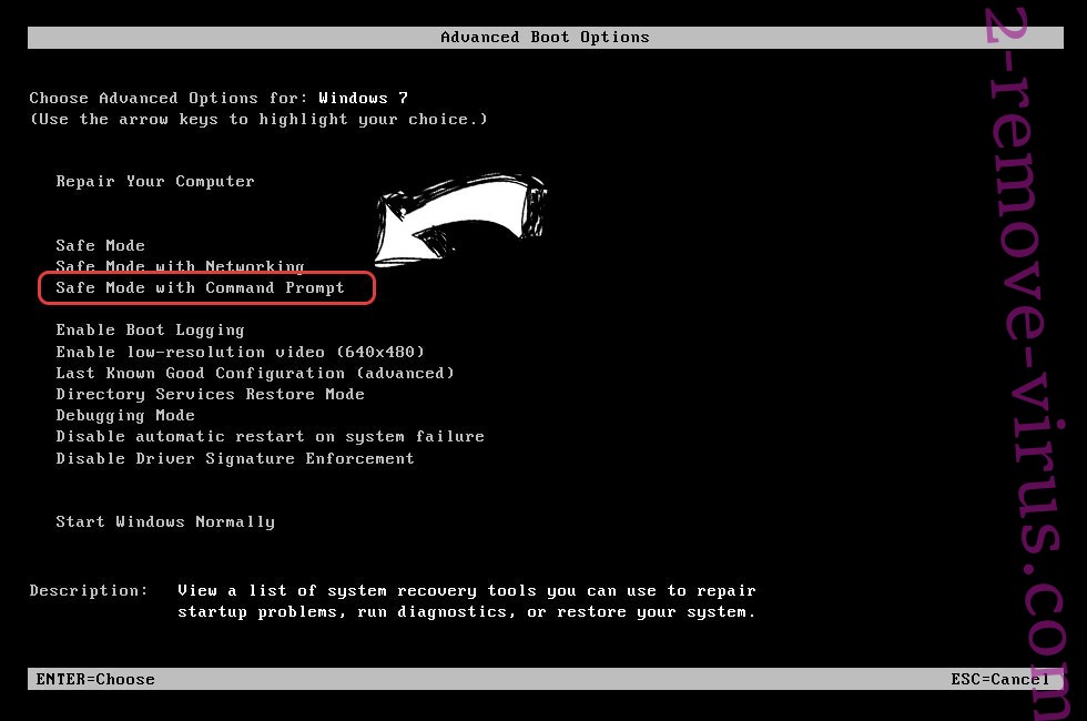 Windows boot menu - command prompt