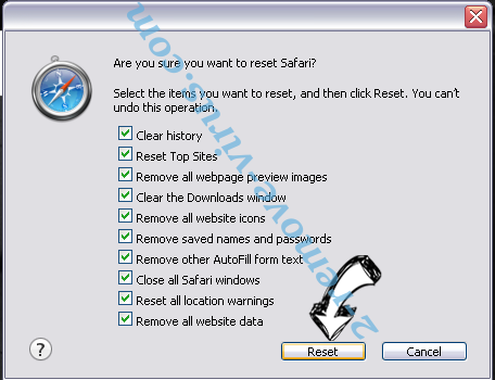 DREAMCOMPRESS Safari reset