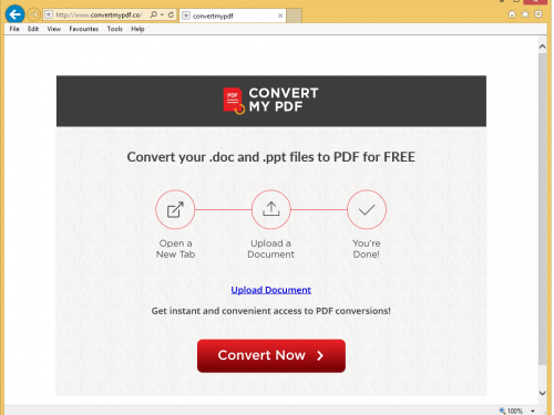 Rimuovere Convertmypdf.co