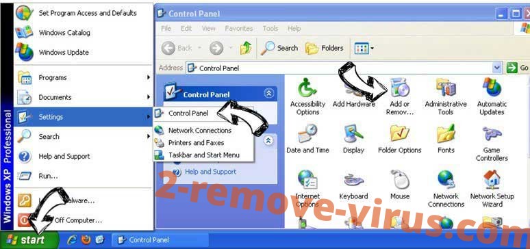 Remove LuckyStarting.com from Windows XP