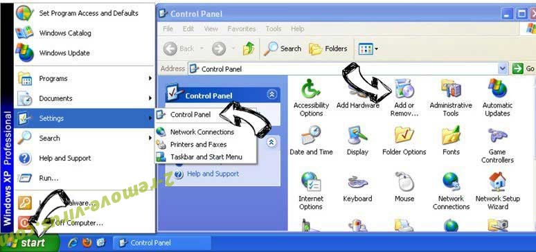 Remove Search.tapufind.com from Windows XP