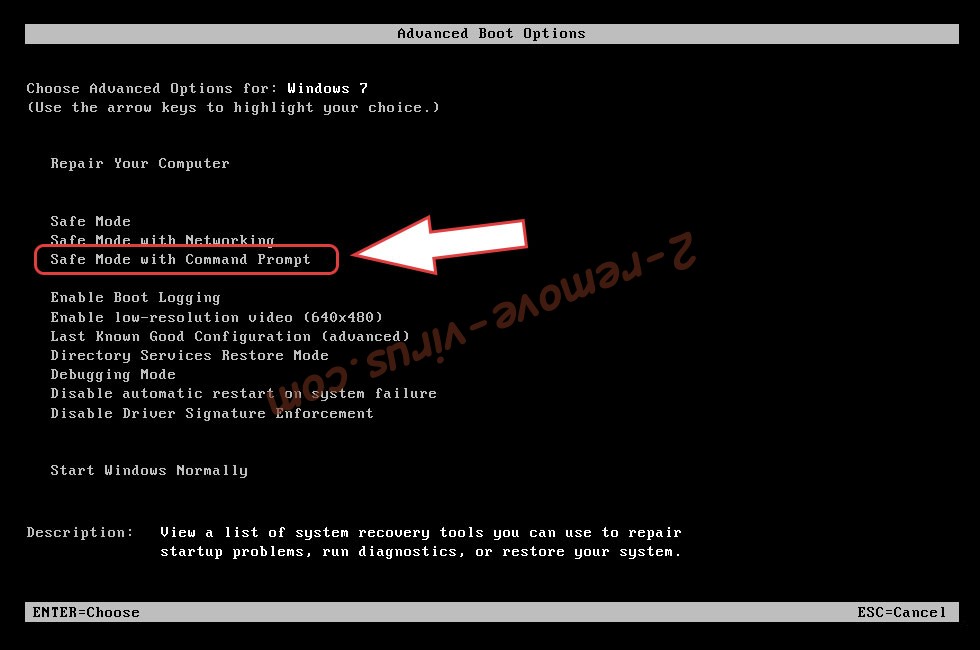 Remove Cdaz Ransomware - boot options