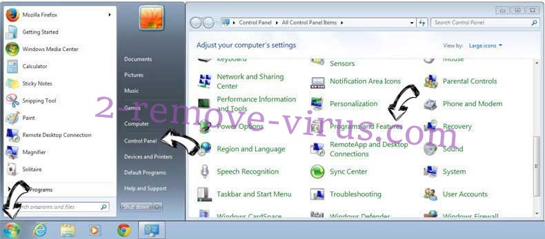 Uninstall Geevv.com? from Windows 7