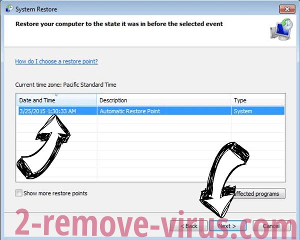 Command Prompt Virus - restore point