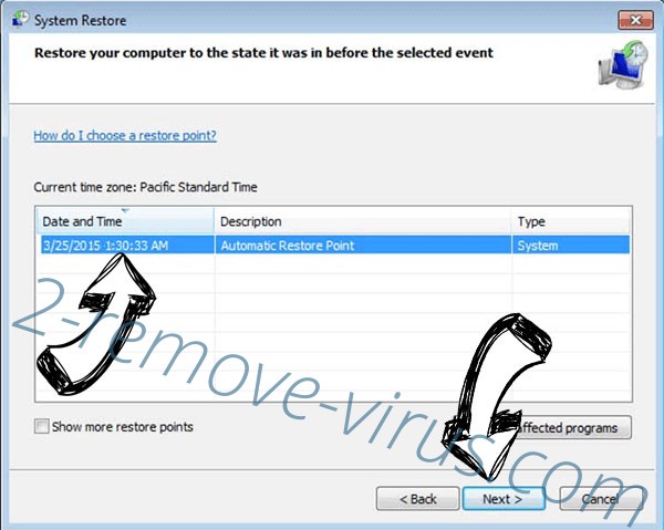 .R2D2 file - restore point