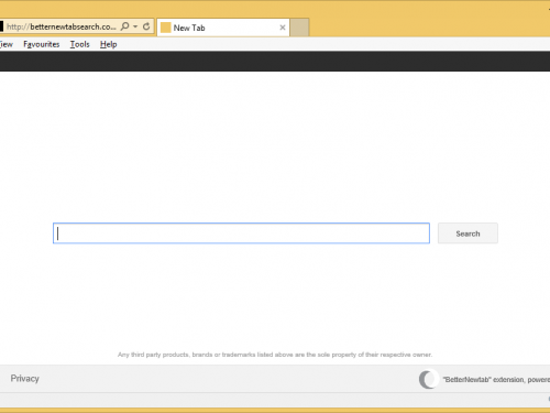 Rimuovere Betternewtabsearch.com