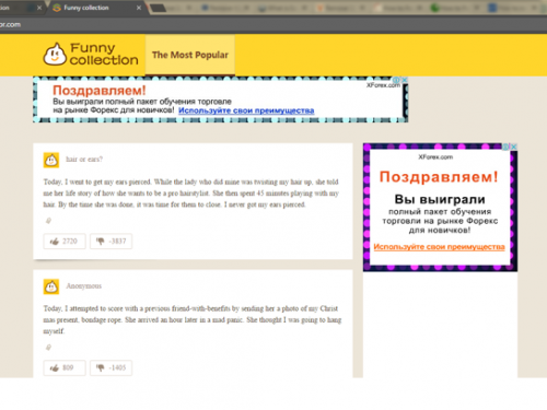 Funny Collection rimozione