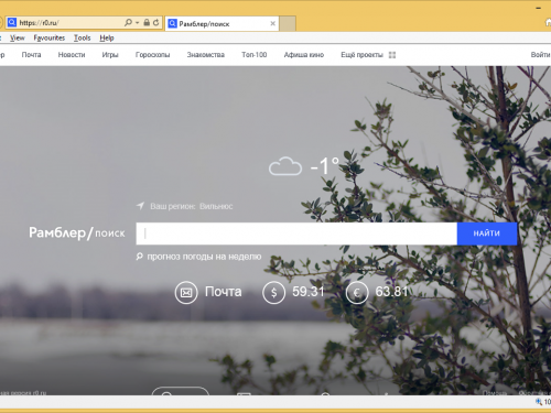 Rimuovere Rambler Search virus