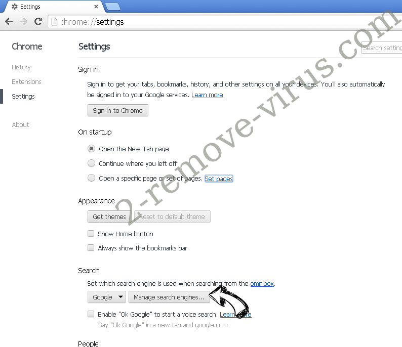Search.so-v.com Chrome extensions disable