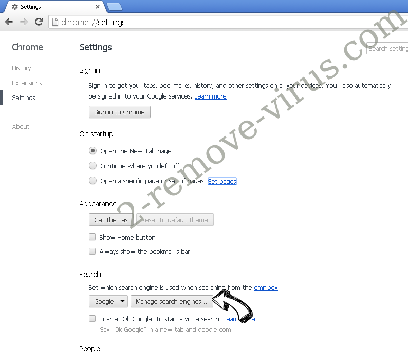 Newtab.today Chrome extensions disable