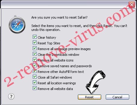 Laserveradedomaina.com Safari reset