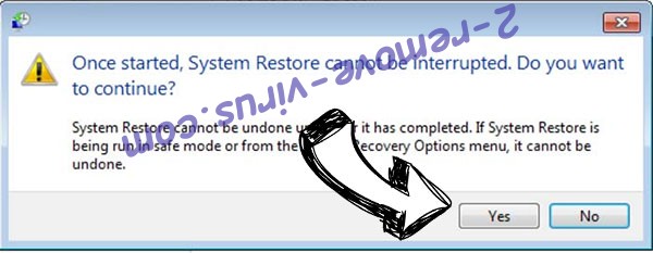 V3NOM Ransomware removal - restore message