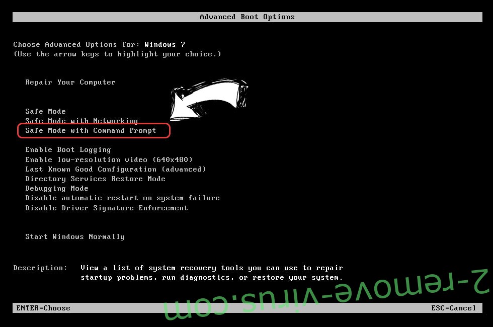 Windows boot menu - command prompt