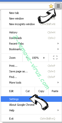 Search.searchyrs.com Chrome menu