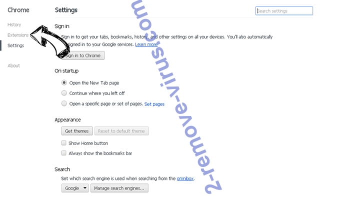 Monconvertisseur.com Chrome settings