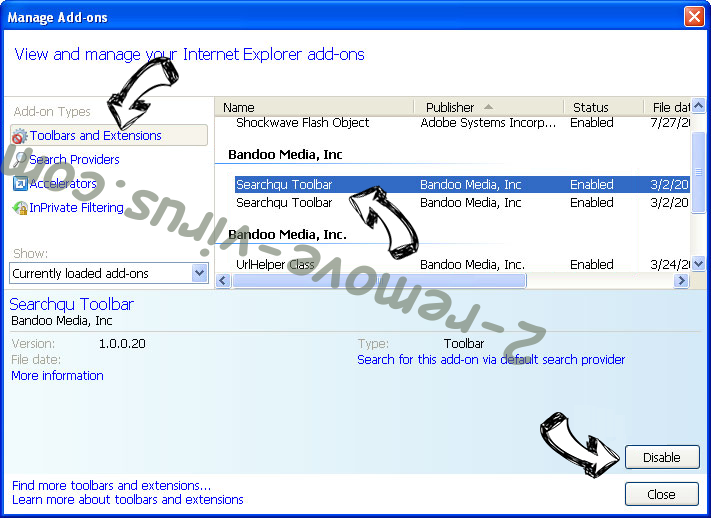 SystemNotes Virus IE toolbars and extensions