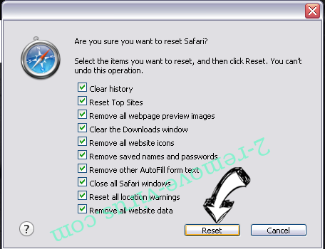 Meterpreter Safari reset