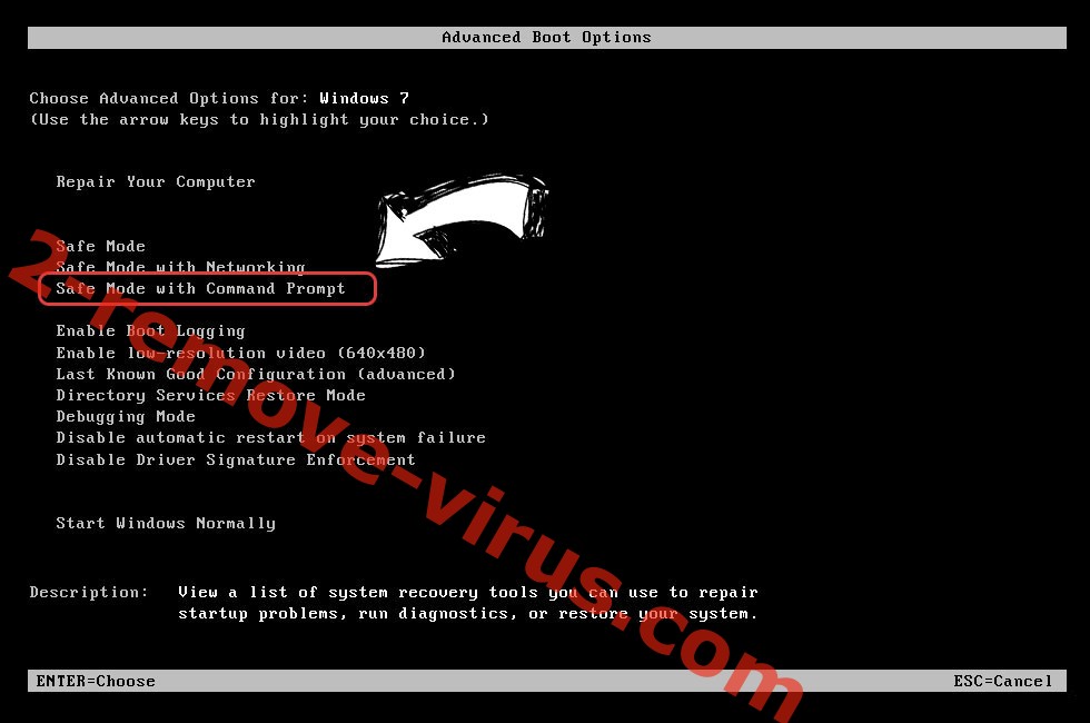 Windows boot menu - command prompt