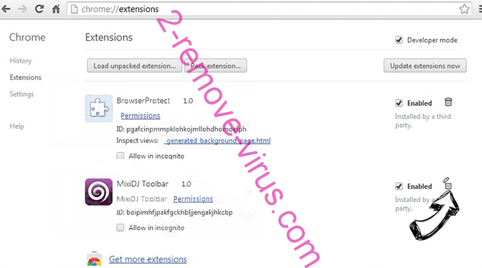 Search.searchtmpn4.com Chrome extensions remove