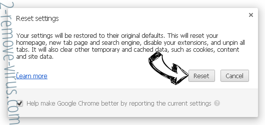 Deparationew.info Chrome reset