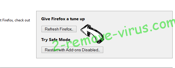 Project Free TV Adware Firefox reset