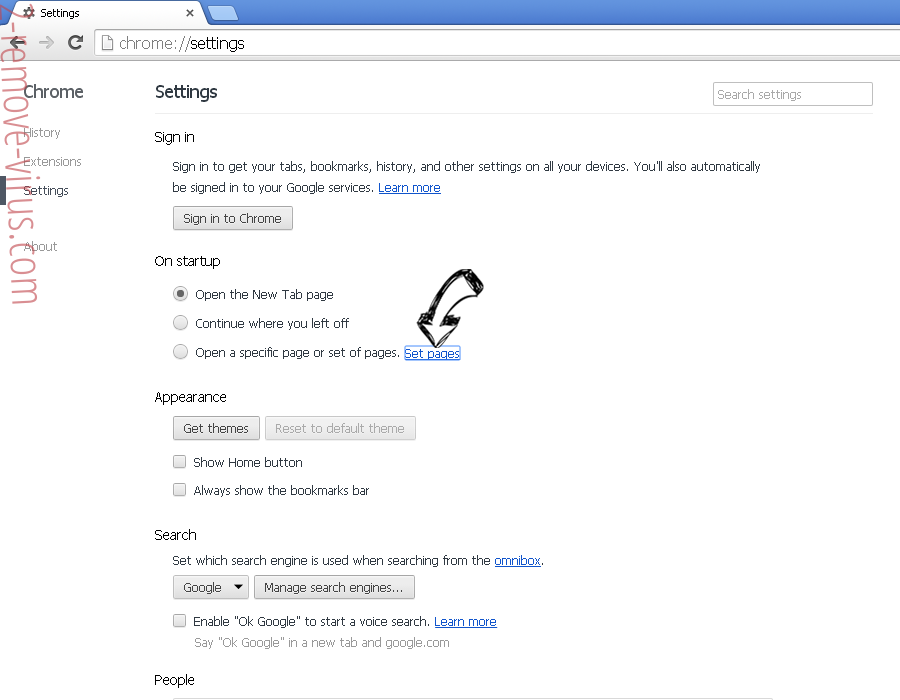 Boost.ur-search.com Chrome settings