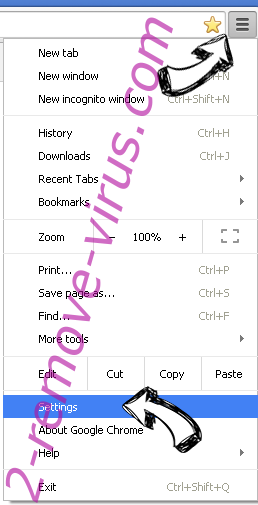 Coupon Time Adware Chrome menu