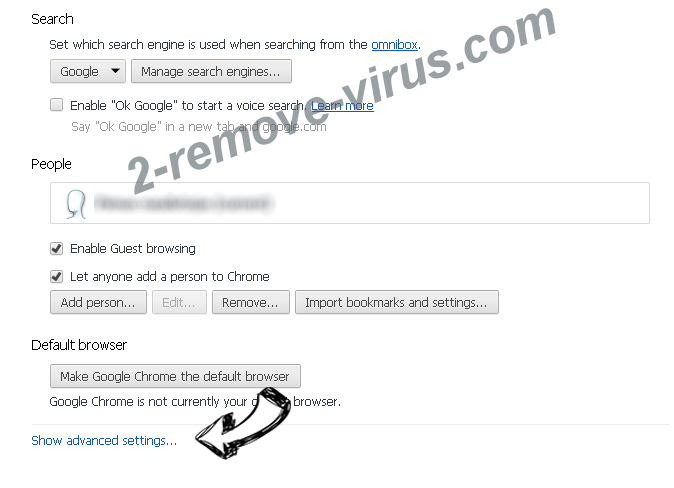 Coupon Time Adware Chrome settings more