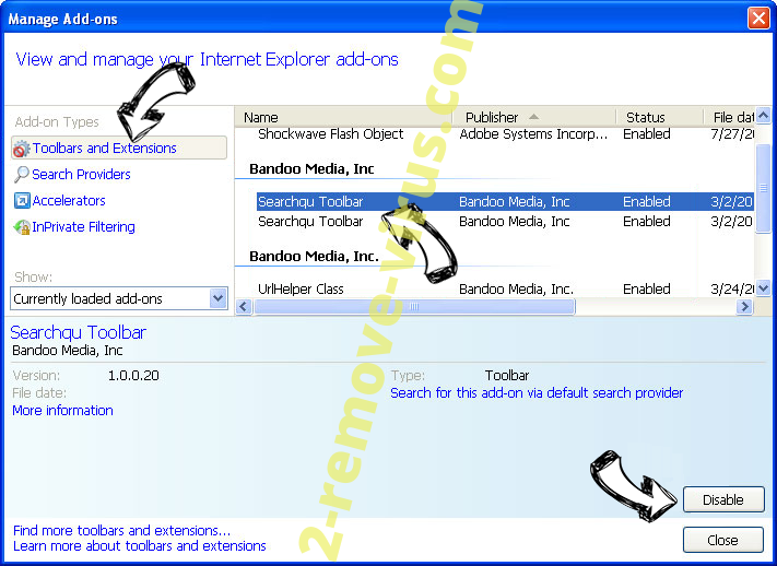 Fast File Converter Virus IE toolbars and extensions