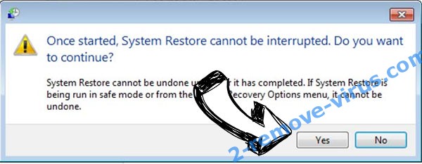 PLEX ransomware removal - restore message