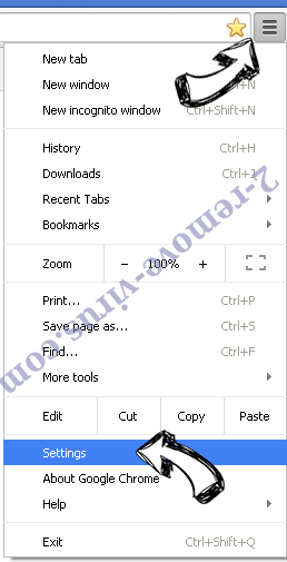 Gorgeoustab.com Chrome menu