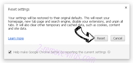 Google Chrome Critical Error scam Chrome reset