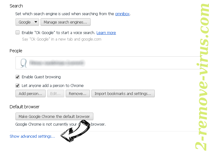 Media-Search New Tab Chrome settings more