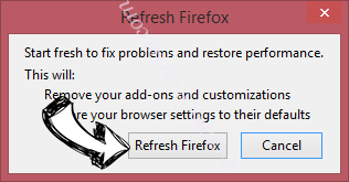 Enlever activesearchbar.me Firefox reset confirm