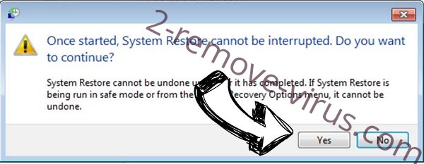 Barak ransomware removal - restore message