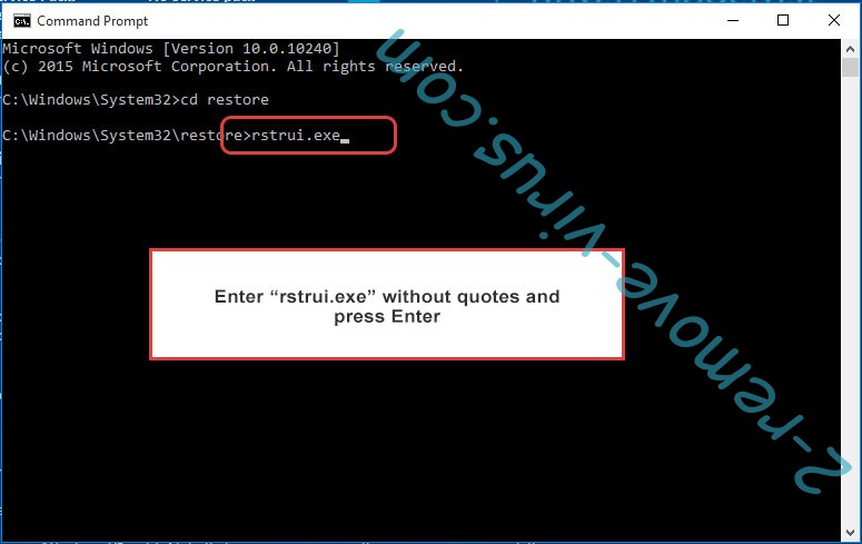 Delete .sorena files virus - command prompt restore execute